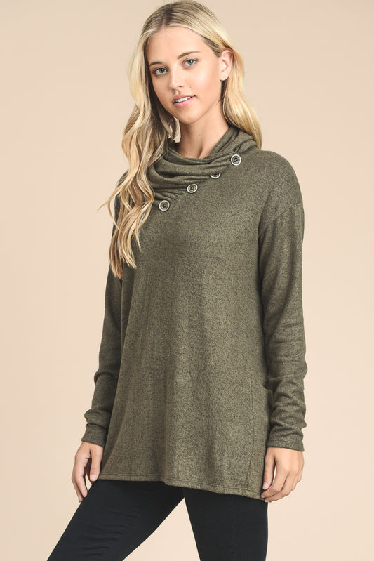 Leah A Turtle Neck Top