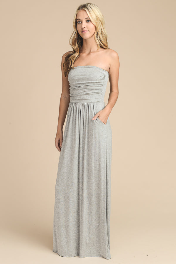 Rosalie A Strapless Maxi Dress