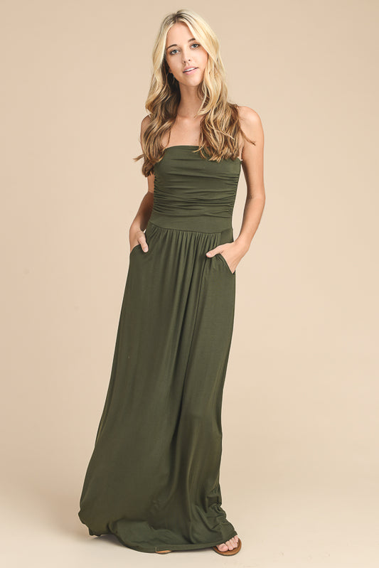 Camilla A Strapless Maxi Dress